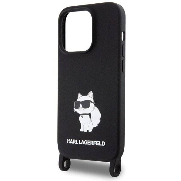 Karl Lagerfeld KLHCP15XSCBSCNK iPhone 15 Pro Max 6,7″ Hardcase schwarz/schwarz Crossbody Silikon-4