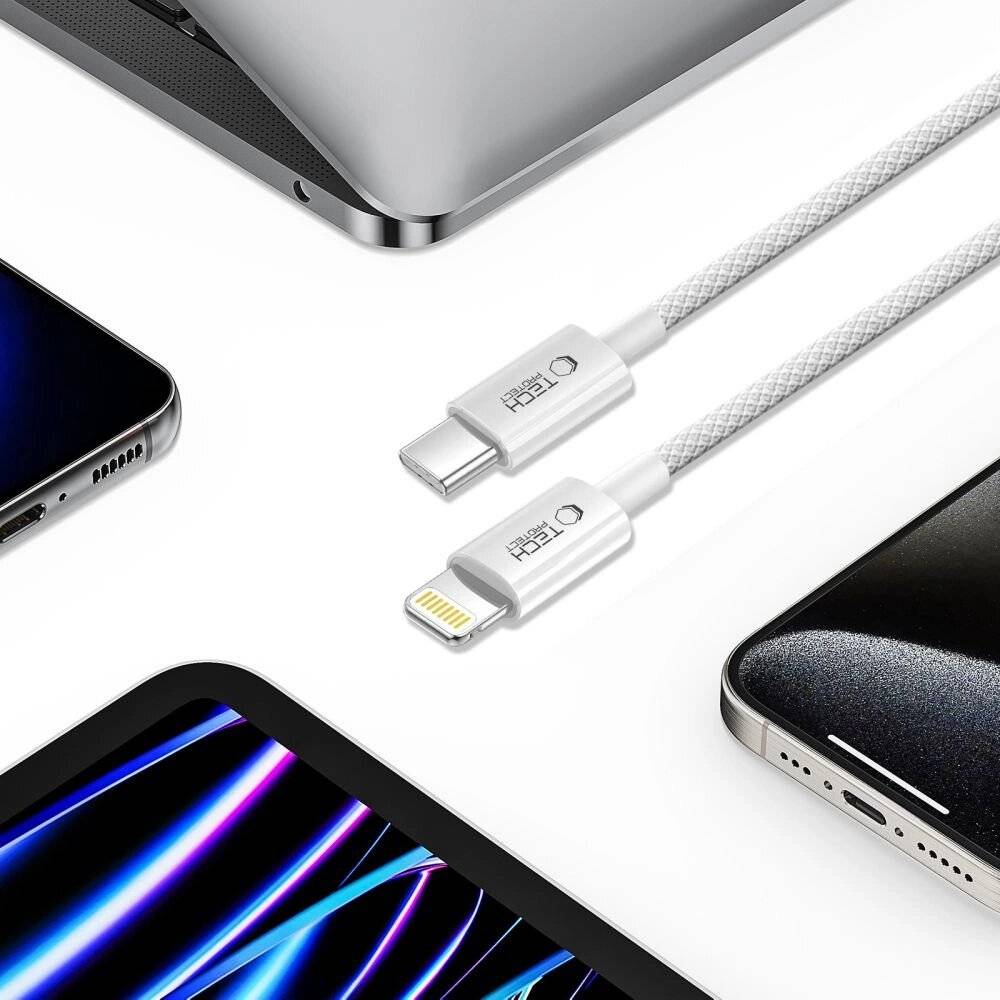 Tech-Protect UltraBoost USB-C / Lightning PD27W/3A Kabel 200 cm – grau-2