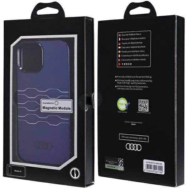 Audi IML MagSafe Hülle iPhone 15 / 14 13 - blau-5