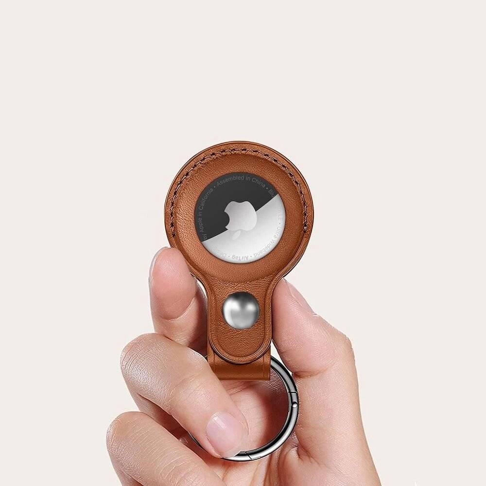 Tech-Protect NaturalFit Case Apple AirTag 1/2 - Braun-3