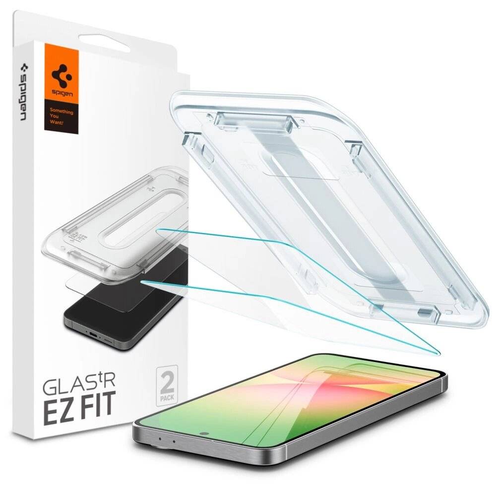 Spigen Glas.tR EZ Fit gehärtetes Glas Samsung Galaxy S24 FE 2 Stück-5