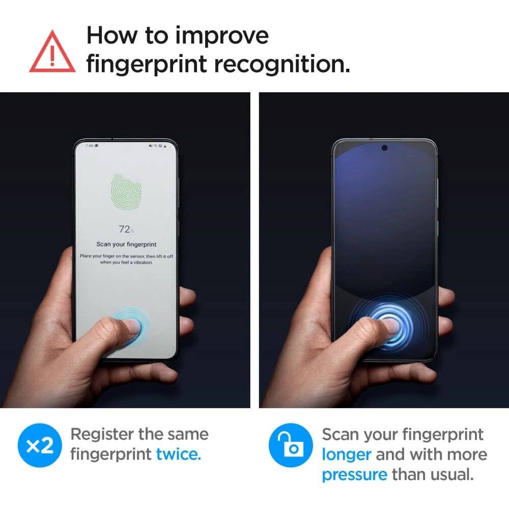 Spigen Glas.tR EZ Fit gehärtetes Glas Samsung Galaxy S24 FE 2 Stück-1