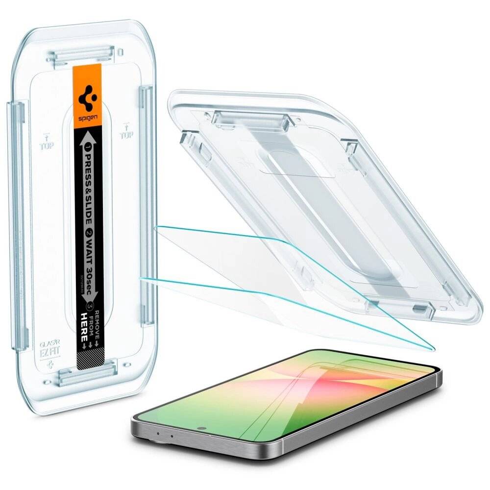 Spigen Glas.tR EZ Fit gehärtetes Glas Samsung Galaxy S24 FE 2 Stück-3