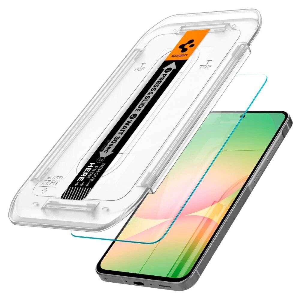 Spigen Glas.tR EZ Fit gehärtetes Glas Samsung Galaxy S24 FE 2 Stück-4