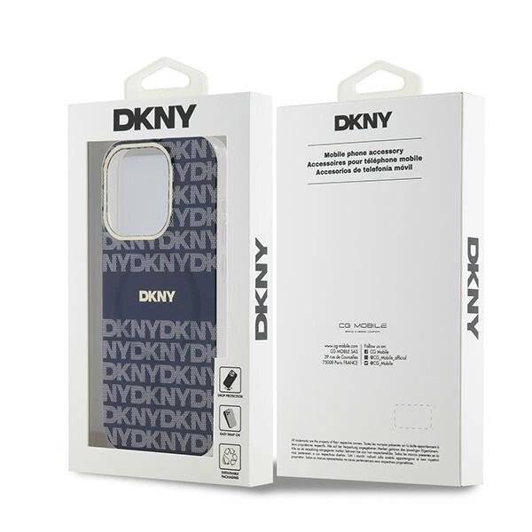 DKNY IML Mono & Stripe MagSafe Hülle iPhone 15 Pro – Blau-1
