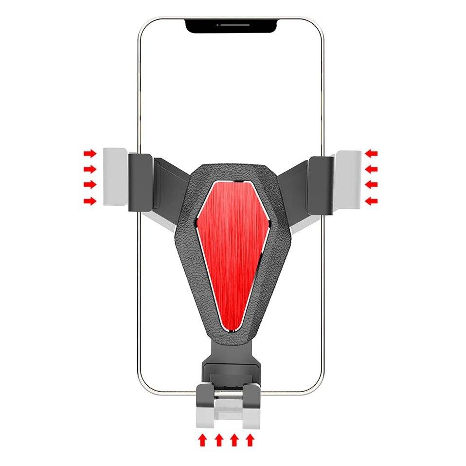 Gravity Smartphone-Autohalterung, silber YC07-2