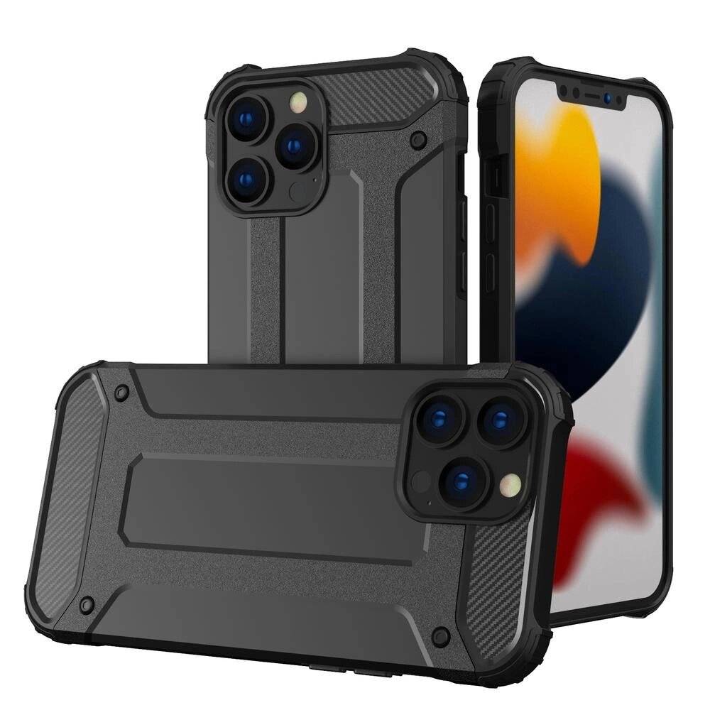 Hybrid Armor Hülle iPhone 14 Pro Max gepanzerte Hybridhülle schwarz-5