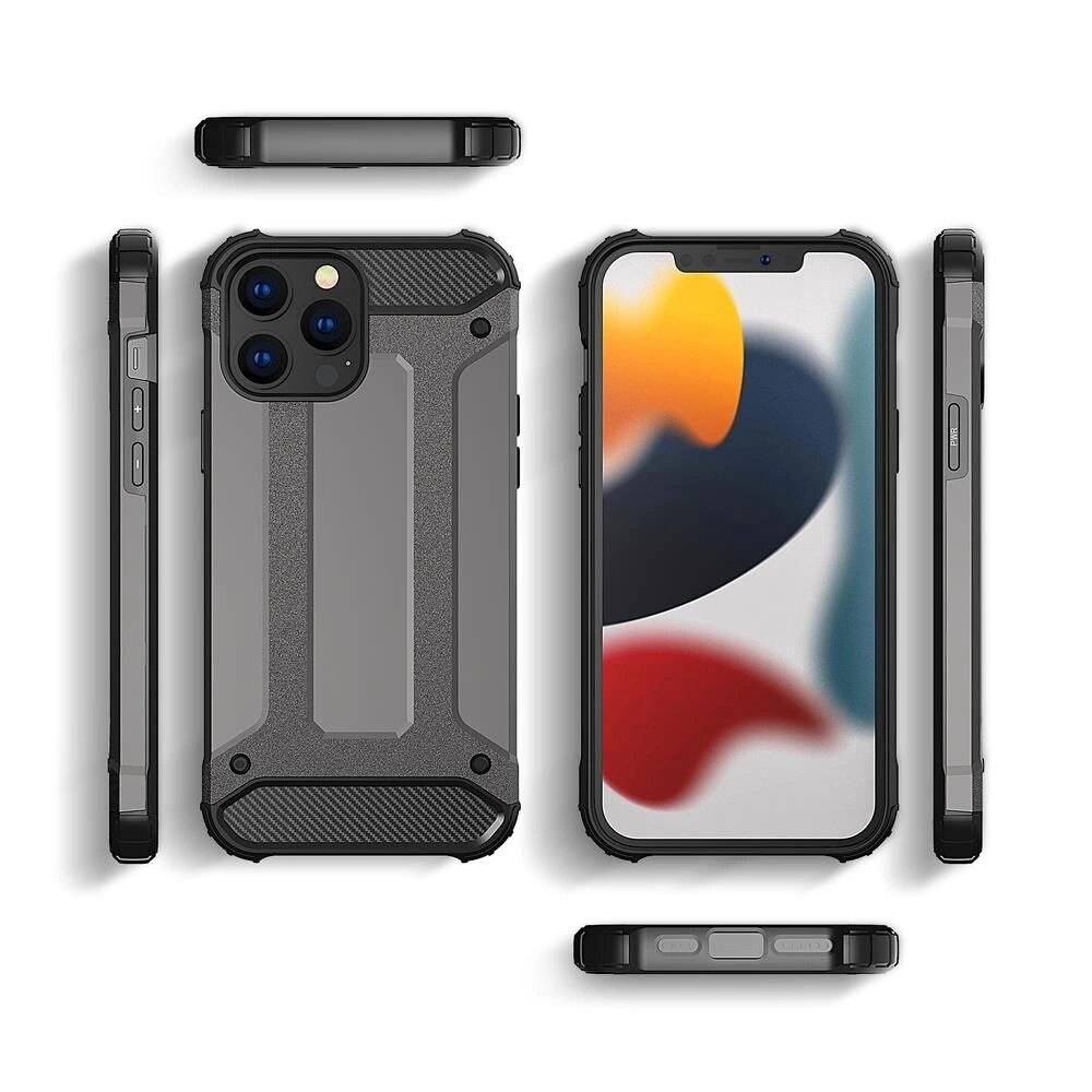 Hybrid Armor Hülle iPhone 14 Pro Max gepanzerte Hybridhülle schwarz-2