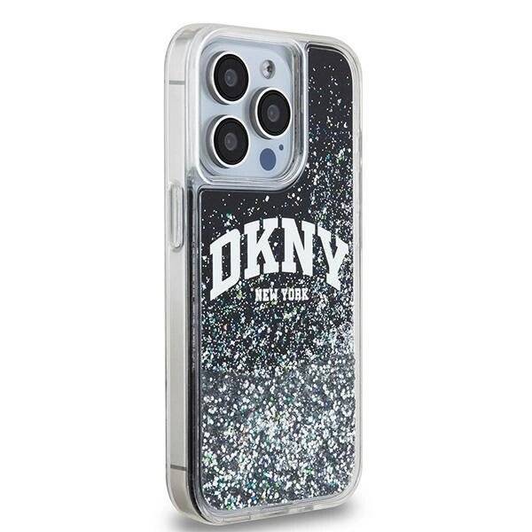 DKNY Liquid Glitter Big Logo iPhone 13 Pro / Hülle - Schwarz-3