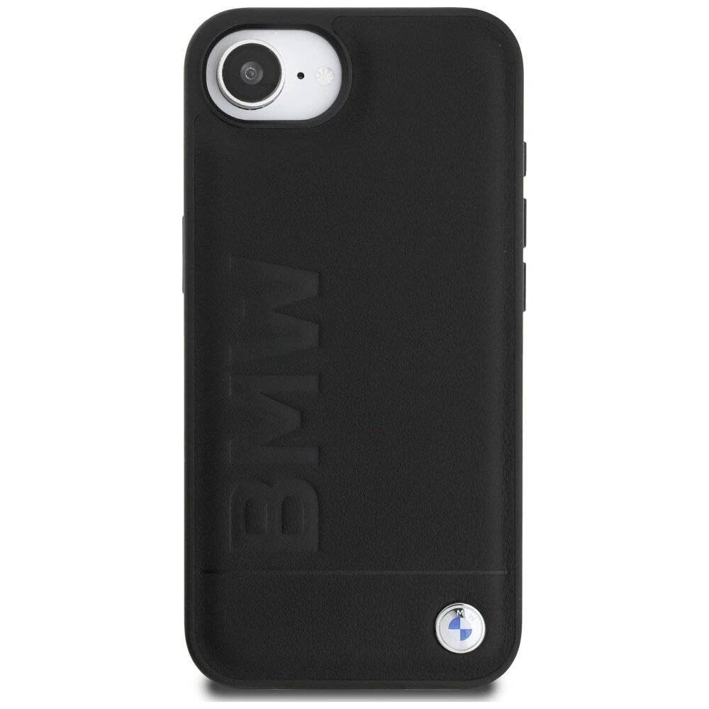 BMW Leder Hot Stamp iPhone 16e Hülle - Schwarz-4