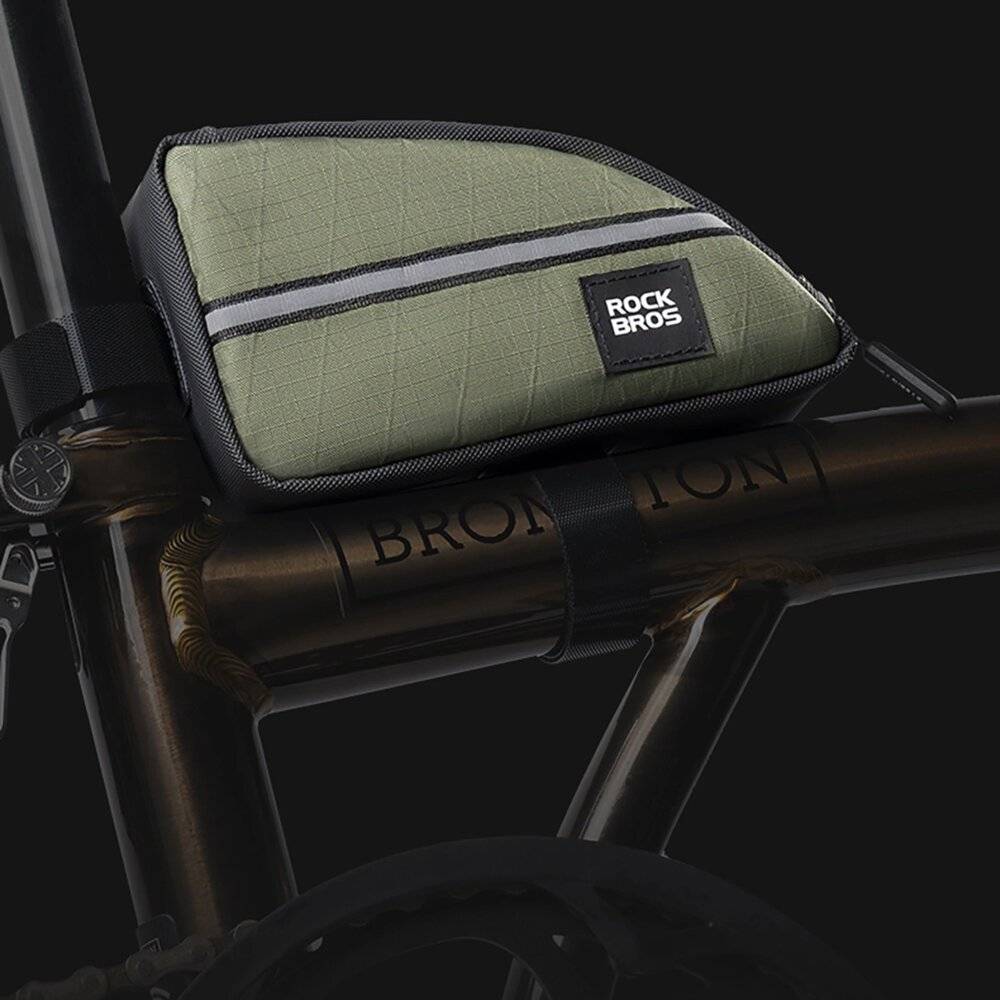 Rockbros Triangle Fahrrad Rahmentasche 0.8l - Braun-2