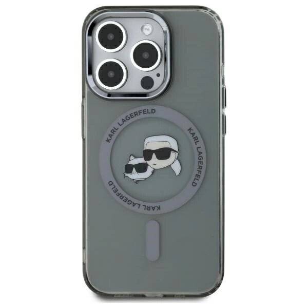 Karl Lagerfeld KLHMP15XHLSKCK iPhone 15 Pro Max 6,7″ schwarz/schwarzes Hardcase IML Metal-2