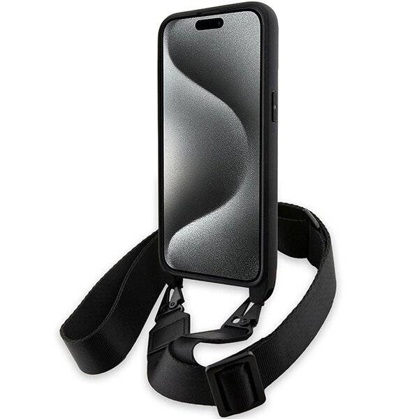 BMW M Edition Carbon Stripe & Strap Hülle iPhone 15 Pro Max – Schwarz-3
