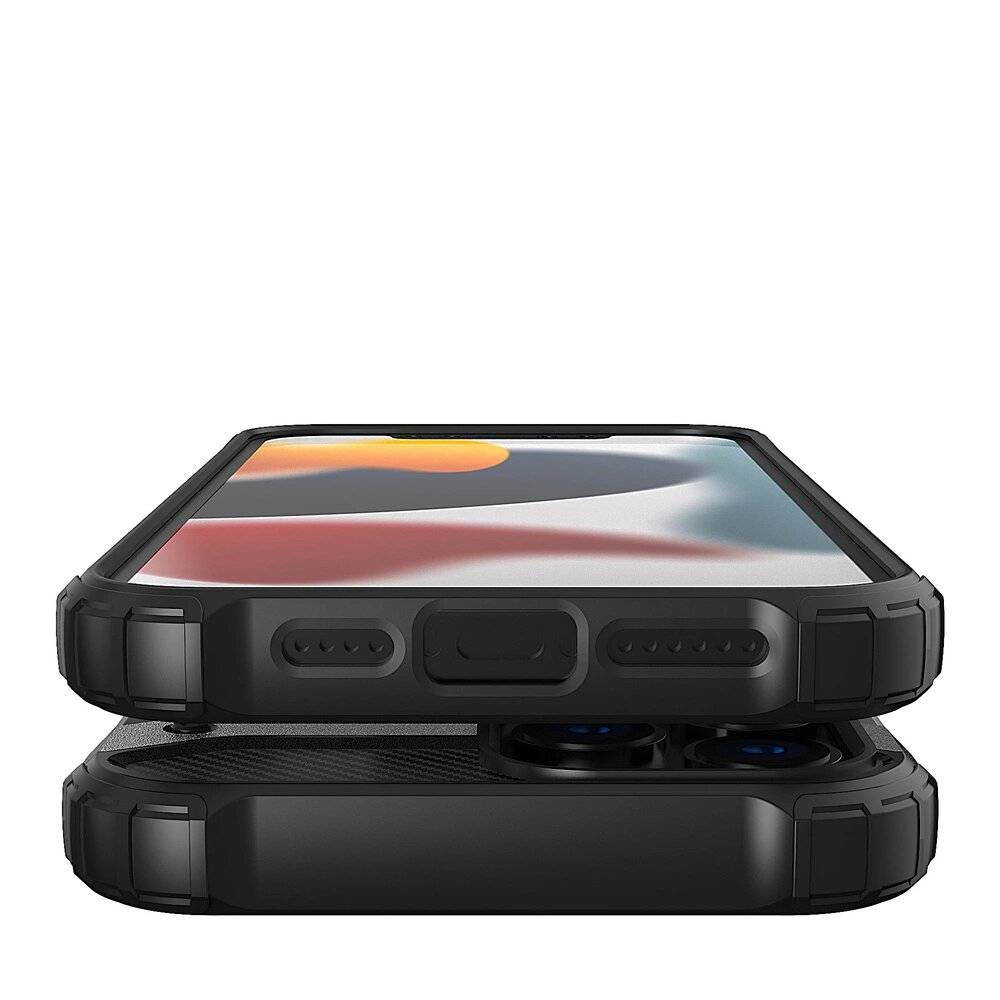 Hybrid Armor robuste TPU/PC Panzer Handyhülle Hard Case iPhone 13 Pro silber-1