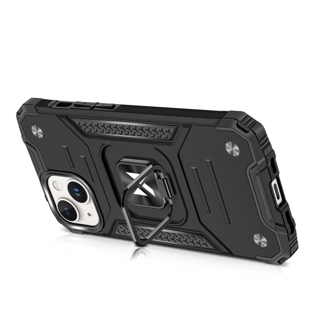 Wozinsky Ring Armor iPhone 15 Plus Hülle – Rot-2