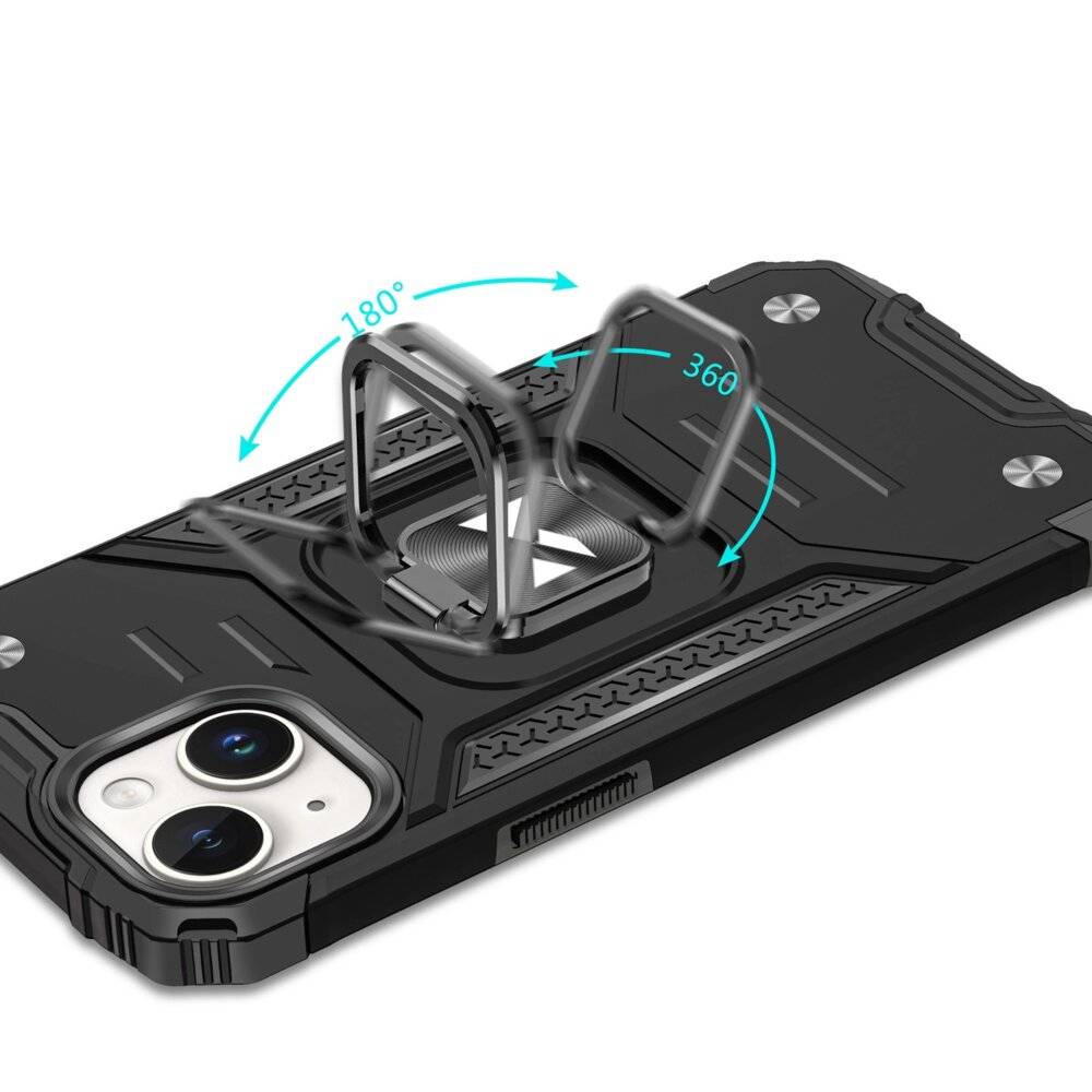 Wozinsky Ring Armor iPhone 15 Plus Hülle – Rot-3