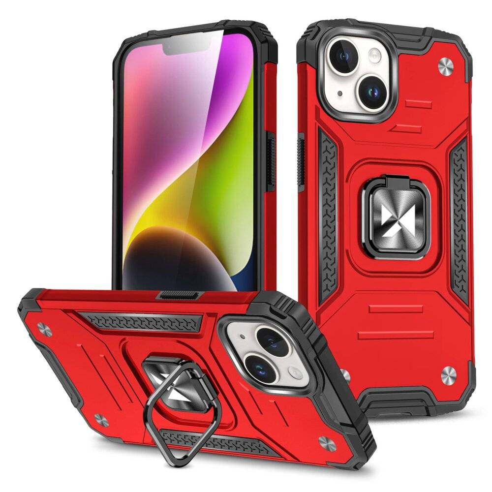 Symbolbild für Wozinsky Ring Armor iPhone 15 Plus Hülle – Rot