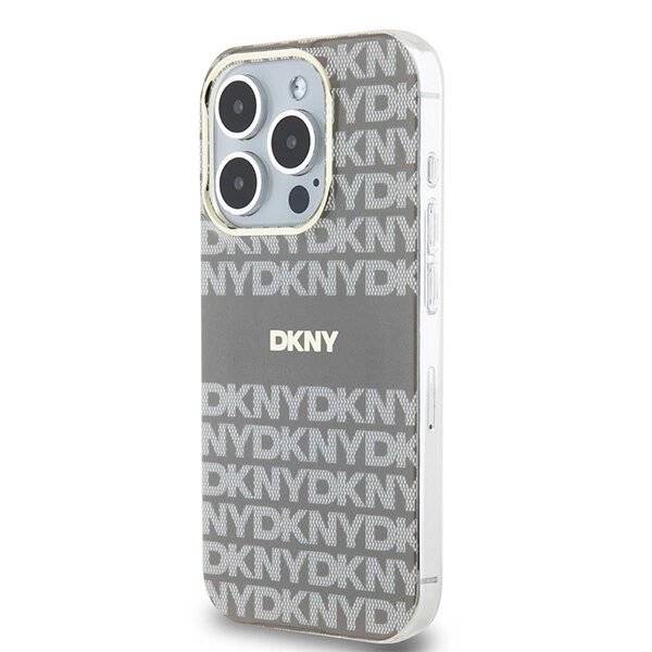 DKNY IML Mono & Stripe MagSafe Hülle iPhone 15 Pro – Beige-2