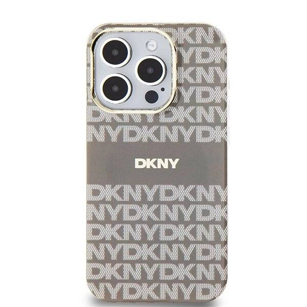 DKNY IML Mono & Stripe MagSafe Hülle iPhone 15 Pro – Beige-3