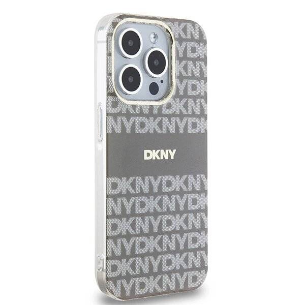 DKNY IML Mono & Stripe MagSafe Hülle iPhone 15 Pro – Beige-4