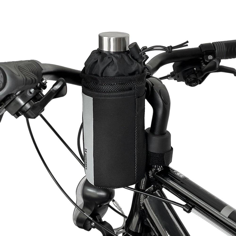 Wozinsky Thermo-Flaschentasche Fahrrad Roller 1l schwarz WBB29BK-5