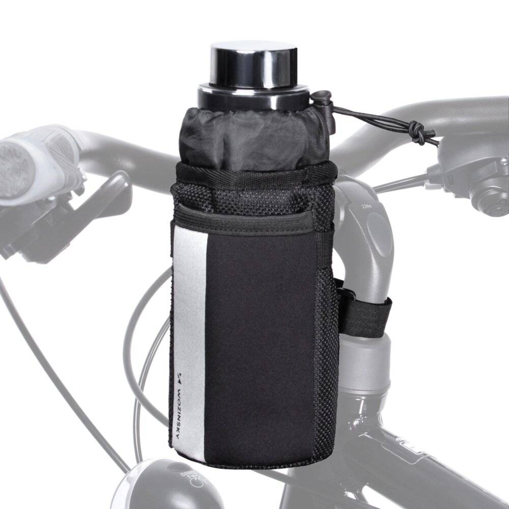 Wozinsky Thermo-Flaschentasche Fahrrad Roller 1l schwarz WBB29BK-1