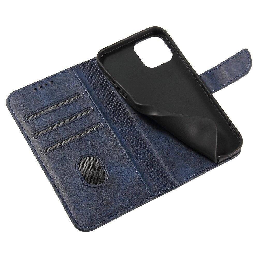 Magnet Case elegante Hülle Überschlag Standfunktion Samsung Galaxy A73 blau-1