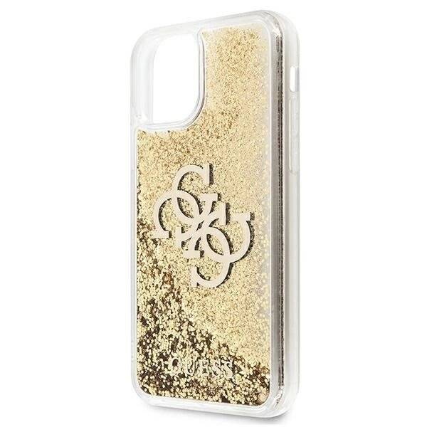 Guess 4G Big Liquid Glitter Case iPhone 11 6.1″ / Xr - Gold-3