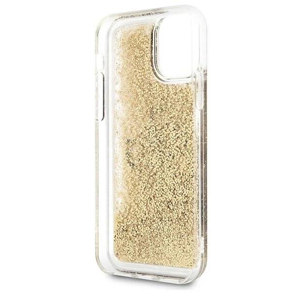 Guess 4G Big Liquid Glitter Case iPhone 11 6.1″ / Xr - Gold-4