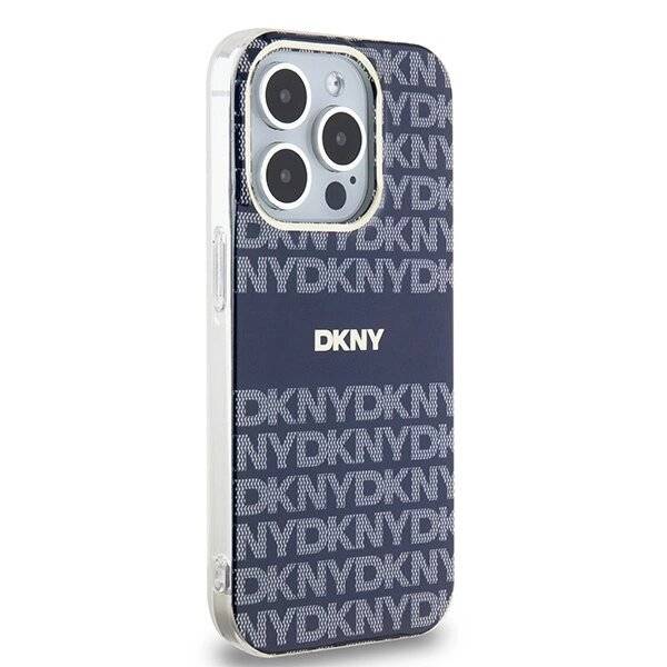 DKNY IML Mono & Stripe MagSafe Hülle iPhone 15 Pro – Blau-4