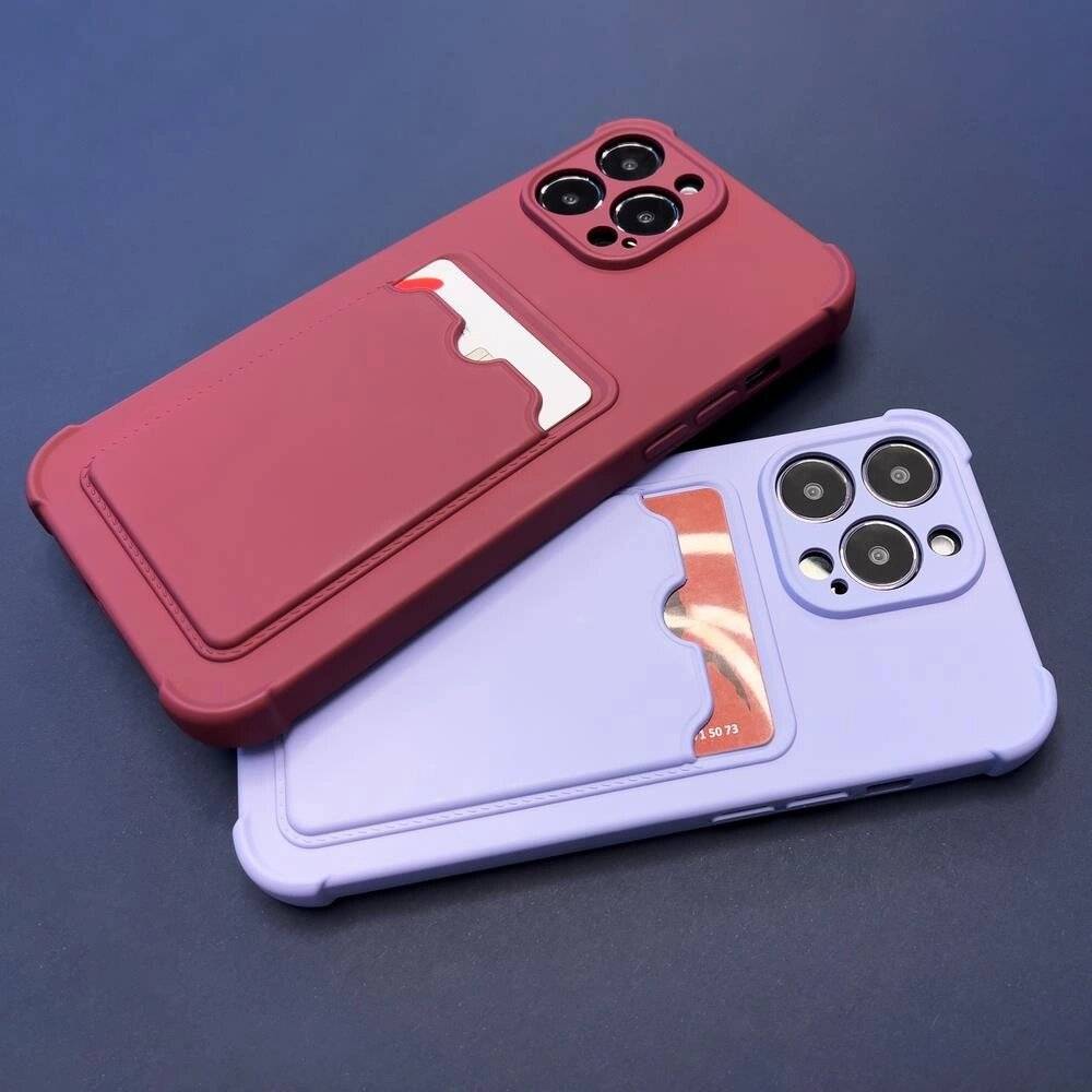 Card Armor Case Pouch Cover iPhone 11 Pro Wallet Silikon Air Bag Pink-1