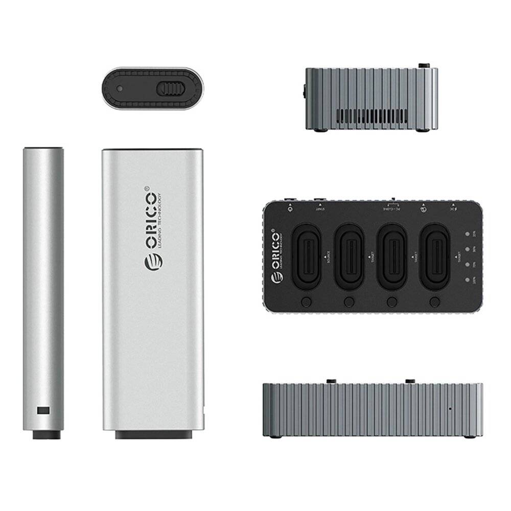 Orico IT48N-C 4-Disk-Dockingstation M.2 NVME-Klonfunktion - Grau-1