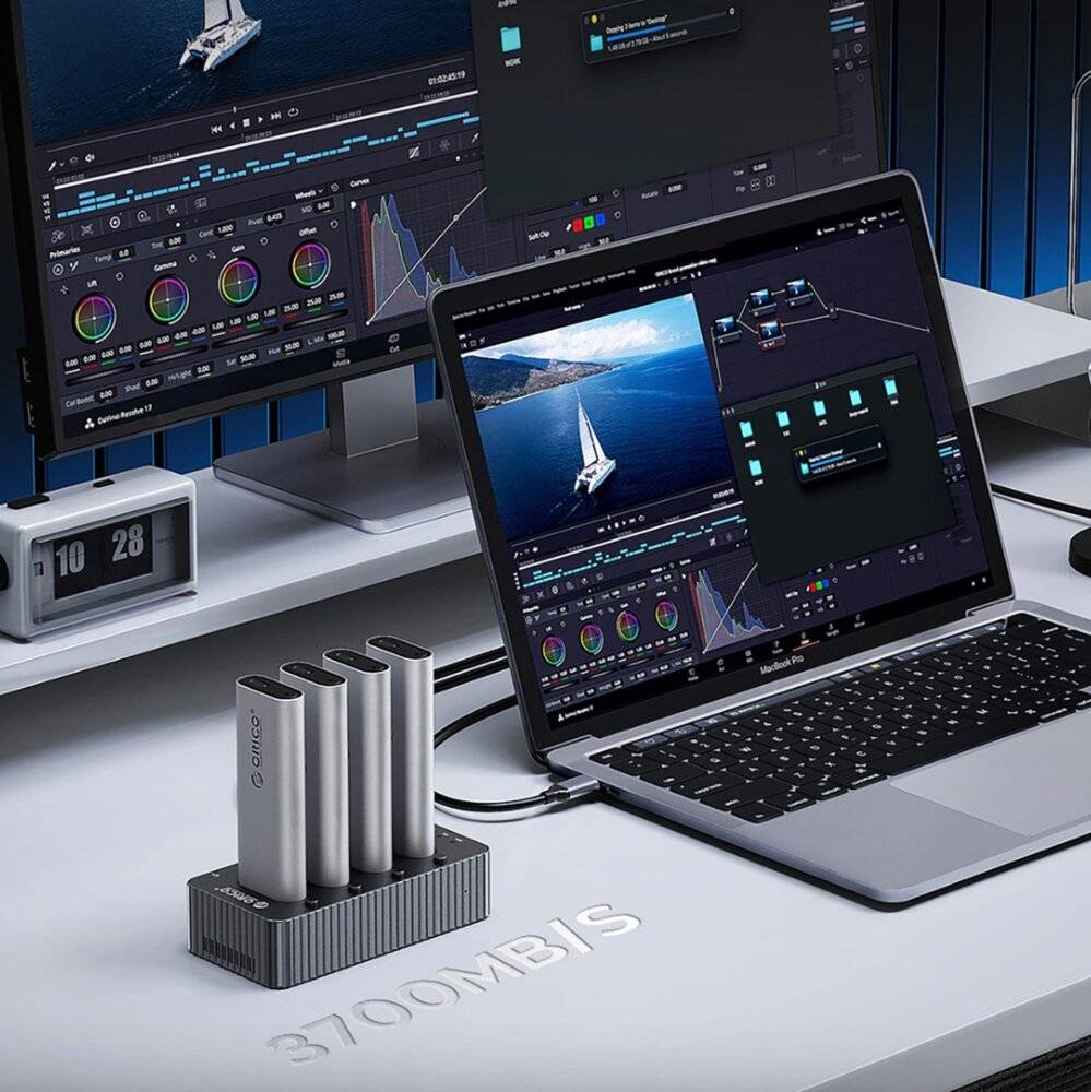 Preisbild für Orico IT48N-C 4-Disk-Dockingstation M.2 NVME-Klonfunktion - Grau