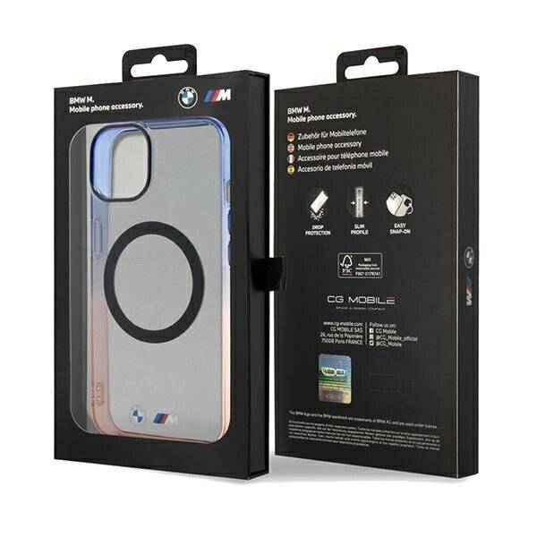 BMW Gradient Bumper MagSafe Hülle iPhone 15 Plus / 14 – Grau-1