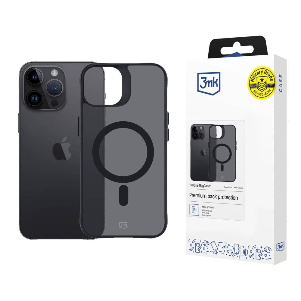 3mk Smoke MagCase Hülle MagSafe iPhone 14 Pro – durchscheinend-2