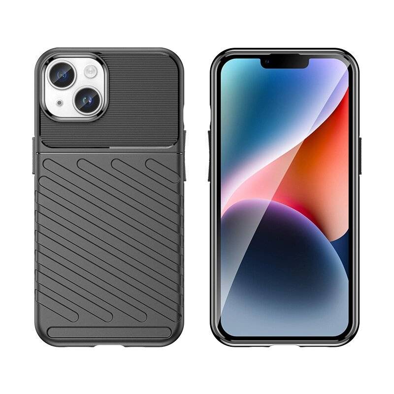 Gepanzerte iPhone 15 Plus Thunder Hülle – Schwarz-1
