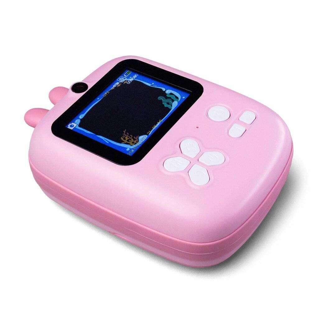 Mini-Thermodrucker Kinder Kamera Camcorder - Rosa-2