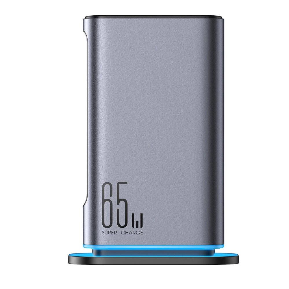 Joyroom JR-TCM02 Multiport GaN Ladegerät 65W EU 4x USB-C 2x USB-A - Dunkelgrau-2