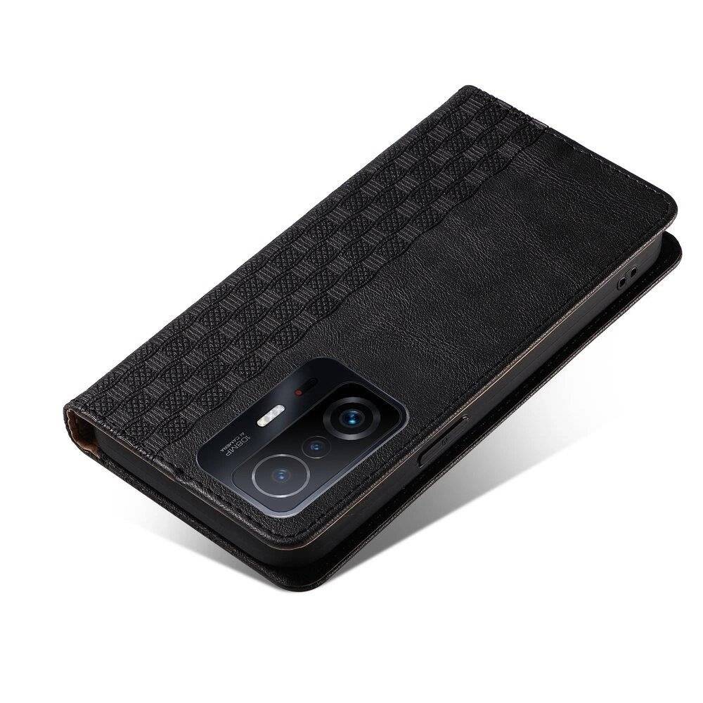 Magnetband-Hülle Xiaomi Redmi Note 11 Pro Pouch Wallet + Mini-Lanyard-Anhänger Schwarz-4