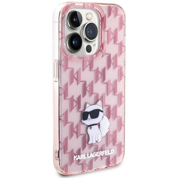 Karl Lagerfeld Monogram Choupette Hülle iPhone 15 Pro Max – Rosa-4