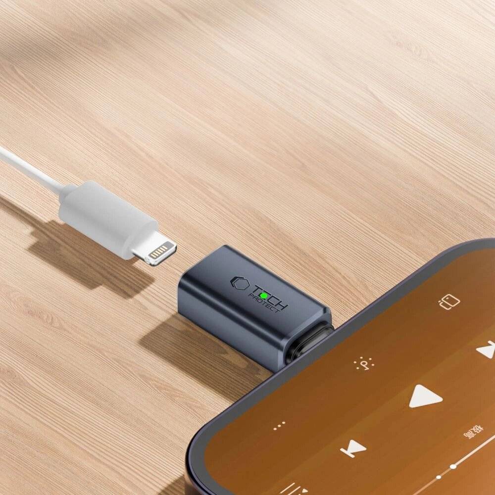 Symbolbild für Tech-Protect UltraBoost Typ-C-auf Lightning -Adapter – Grau