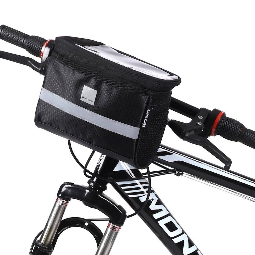 Wozinsky Fahrradlenkertasche Handytasche 2l schwarz WBB12BK-5