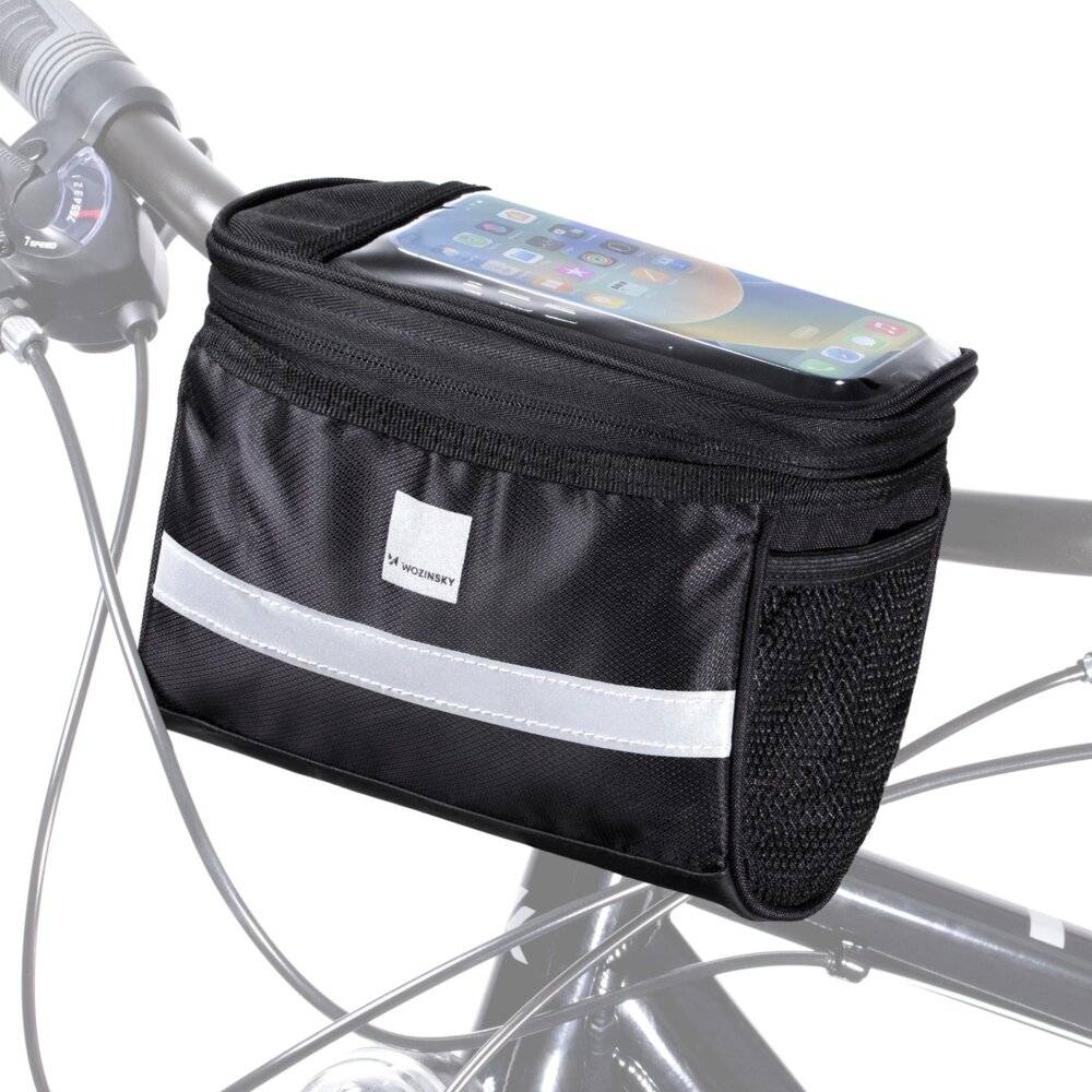 Wozinsky Fahrradlenkertasche Handytasche 2l schwarz WBB12BK-1