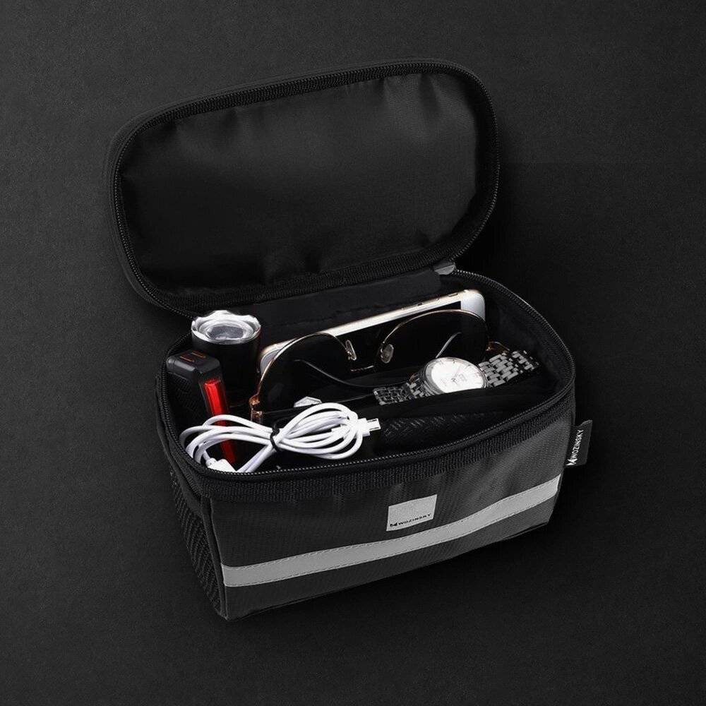 Wozinsky Fahrradlenkertasche Handytasche 2l schwarz WBB12BK-4