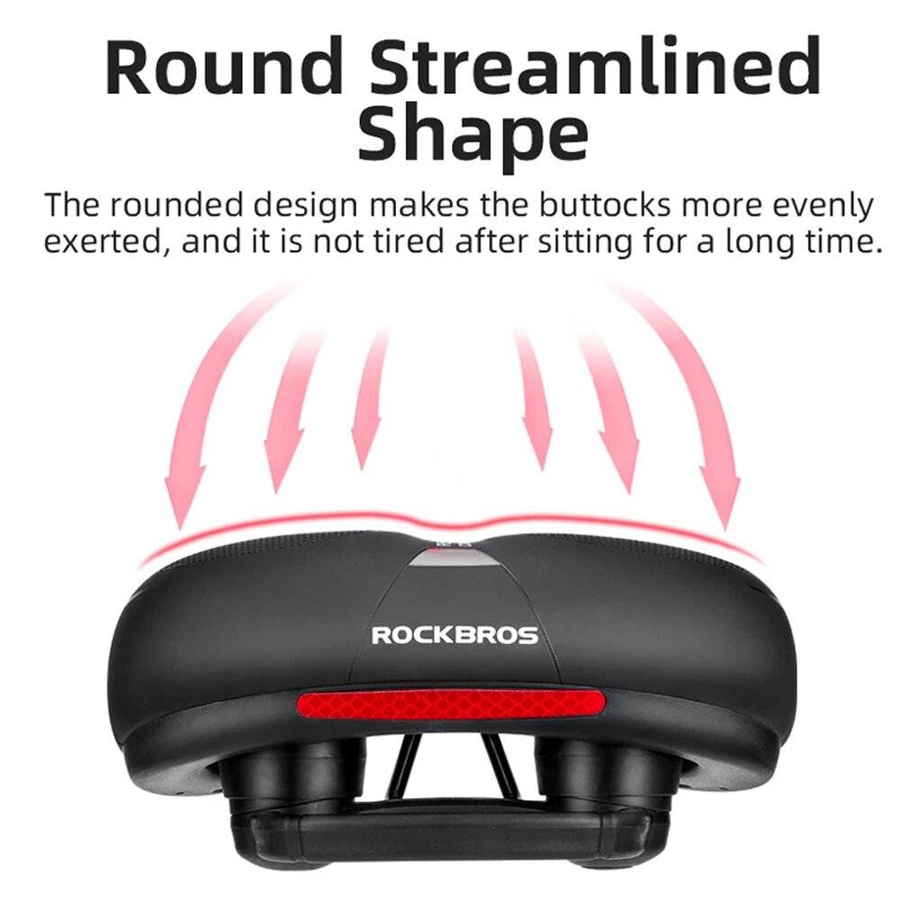 Symbolbild für Rockbros AQ-6090R Fahrradsattel – Schwarz Rot