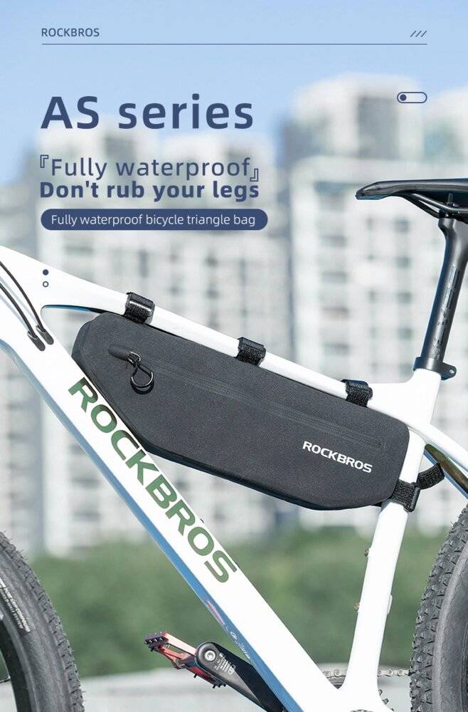 Rockbros AS-043 Fahrradtasche Klettverschluss 3l - schwarz-2