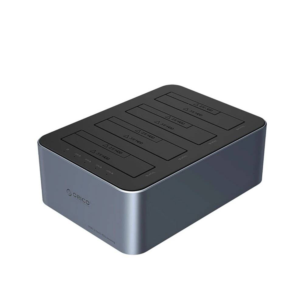 Preisbild für Orico 6646C3-C Dockingstation 4 Laufwerke Offline-Klonfunktion, 2,5″/3,5″ SATA HDD/SSD, Grau
