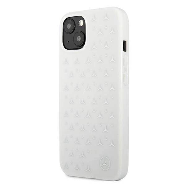 Mercedes MEHCP13MESPWH iPhone 13 6.1" weiß/weißes Hardcase Silber Sterne Muster-2
