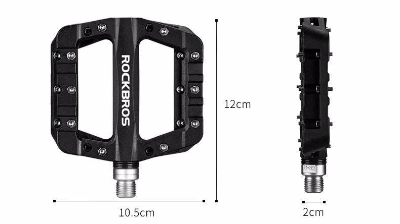 Rockbros 2017-12CBK Nylon-Fahrradpedal-Set – Schwarz-3