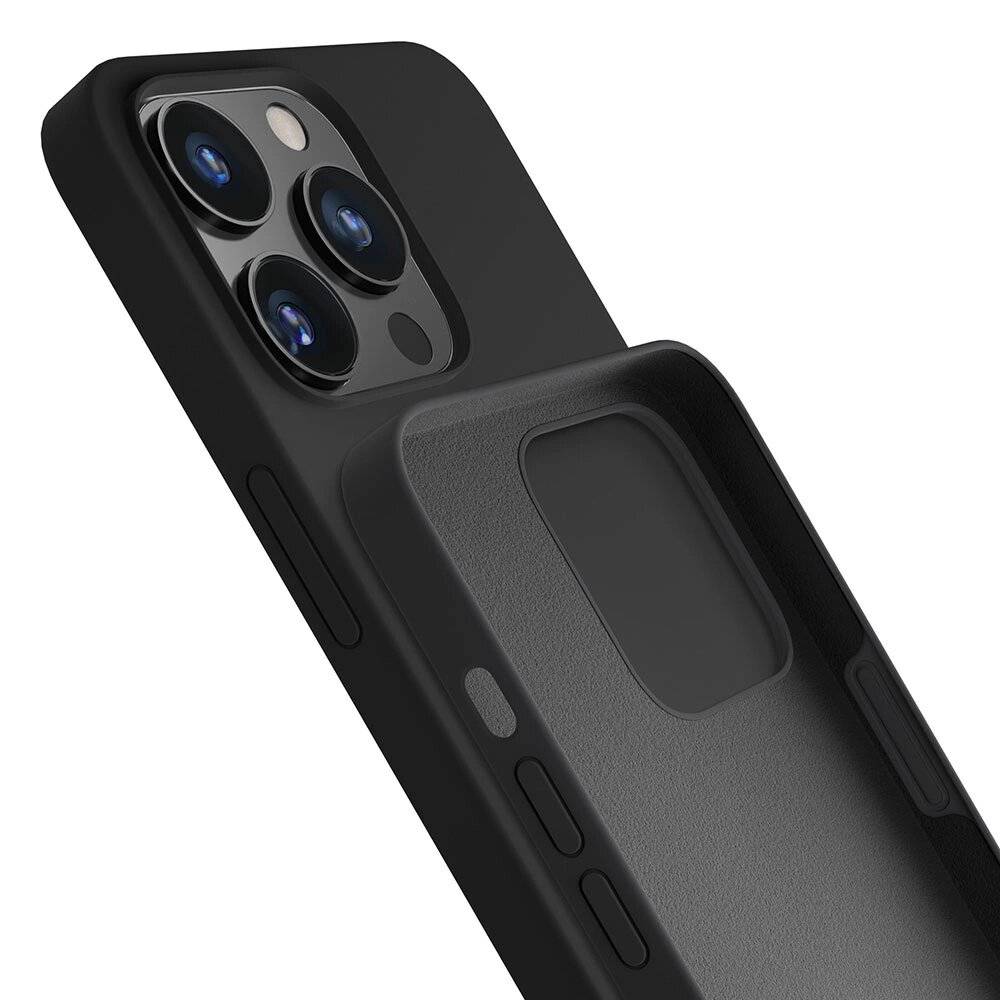 iPhone 13 Pro Max Serie 3mk Silikonhülle - Schwarz-3